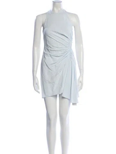 Pre-owned A.l.c Crew Neck Mini Dress In Green