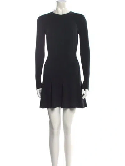 Pre-owned A.l.c Crew Neck Mini Dress In Green