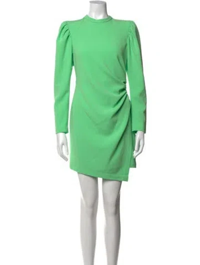 Pre-owned A.l.c Crew Neck Mini Dress In Green