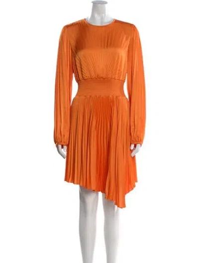 Pre-owned A.l.c Crew Neck Mini Dress In Orange