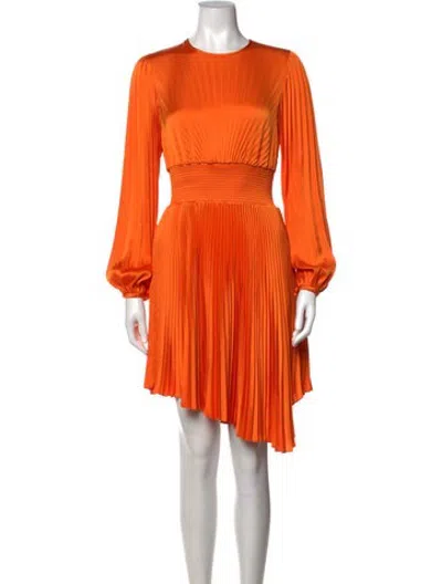 Pre-owned A.l.c Crew Neck Mini Dress In Orange