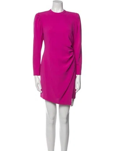Pre-owned A.l.c Crew Neck Mini Dress In Pink