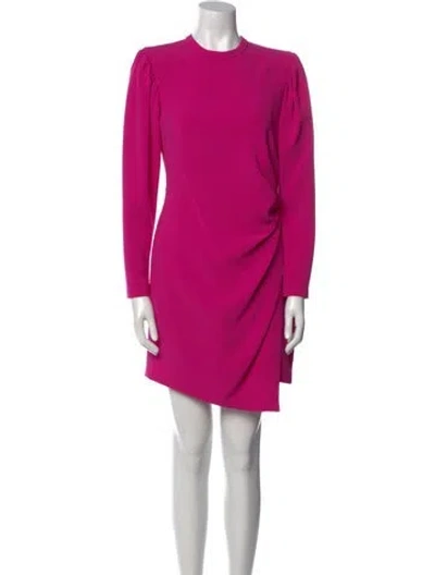 Pre-owned A.l.c Crew Neck Mini Dress In Pink