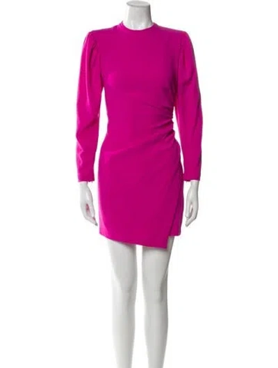 Pre-owned A.l.c Crew Neck Mini Dress In Pink