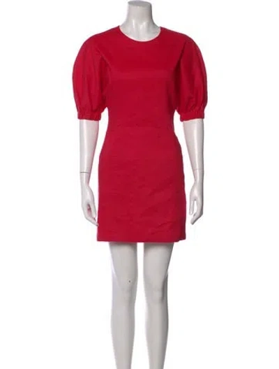 Pre-owned A.l.c Crew Neck Mini Dress In Pink