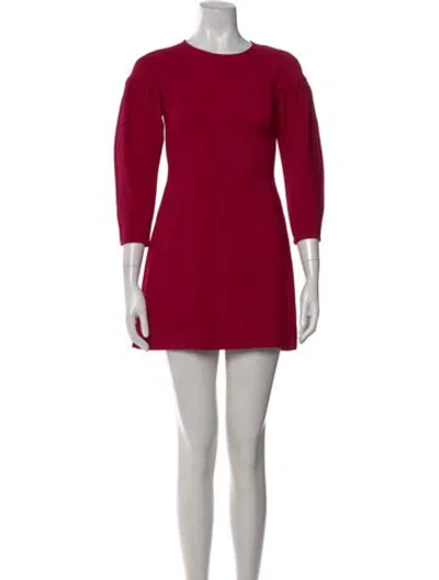 Pre-owned A.l.c Crew Neck Mini Dress In Pink