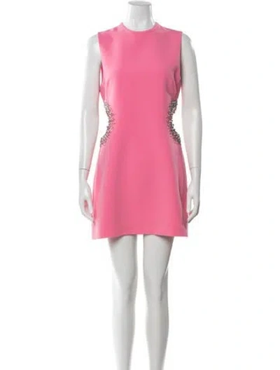 Pre-owned A.l.c Crew Neck Mini Dress In Pink