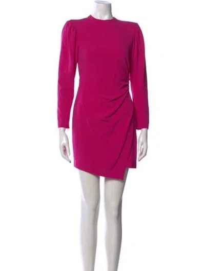 Pre-owned A.l.c Crew Neck Mini Dress In Pink