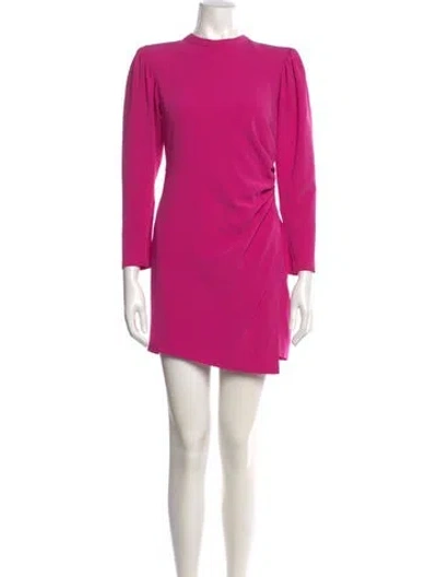 Pre-owned A.l.c Crew Neck Mini Dress In Purple