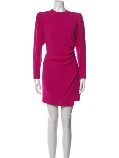 Pre-owned A.l.c Crew Neck Mini Dress In Purple