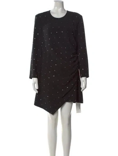 Pre-owned A.l.c Crew Neck Mini Dress W/ Tags In Black