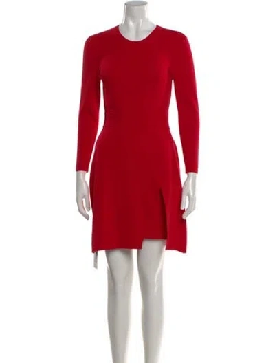 Pre-owned A.l.c Crew Neck Mini Dress W/ Tags In Red