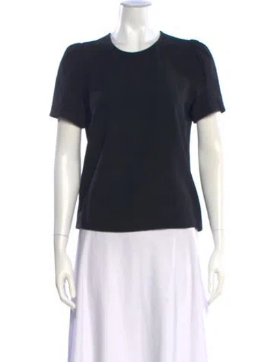 Pre-owned A.l.c Crew Neck Short Sleeve Top In Black