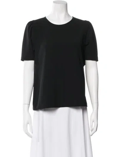 Pre-owned A.l.c Crew Neck Short Sleeve Top In Black