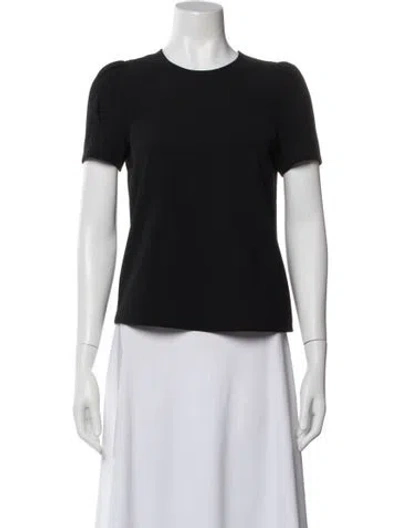 Pre-owned A.l.c Crew Neck Short Sleeve Top In Black