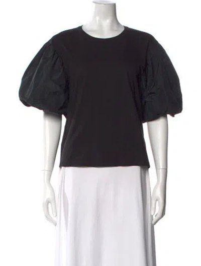 Pre-owned A.l.c Crew Neck Short Sleeve Top In Black