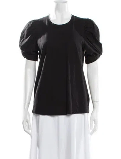 Pre-owned A.l.c Crew Neck Short Sleeve Top In Black