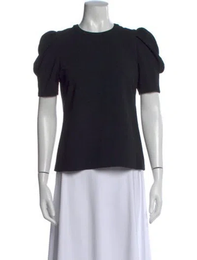 Pre-owned A.l.c Crew Neck Short Sleeve Top In Black