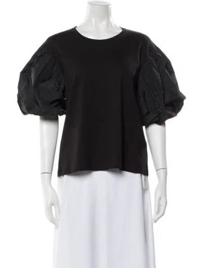 Pre-owned A.l.c Crew Neck Short Sleeve Top In Black