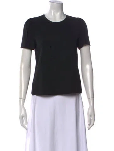 Pre-owned A.l.c Crew Neck Short Sleeve Top In Black