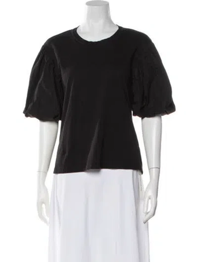 Pre-owned A.l.c Crew Neck Short Sleeve Top In Black