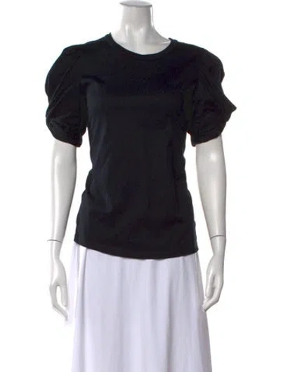 Pre-owned A.l.c Crew Neck Short Sleeve Top In Black