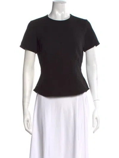 Pre-owned A.l.c Crew Neck Short Sleeve Top In Black