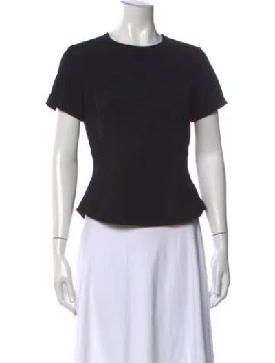 Pre-owned A.l.c Crew Neck Short Sleeve Top In Black