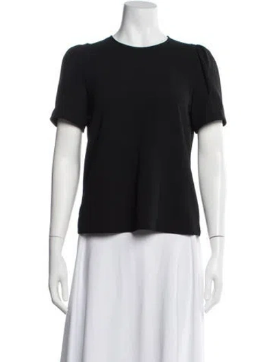 Pre-owned A.l.c Crew Neck Short Sleeve Top In Black