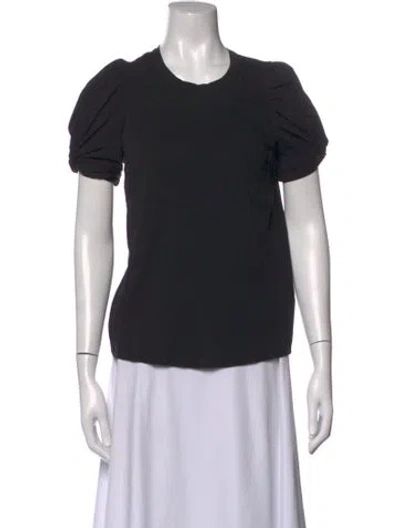 Pre-owned A.l.c Crew Neck Short Sleeve Top In Black