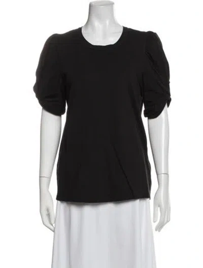 Pre-owned A.l.c Crew Neck Short Sleeve Top In Black