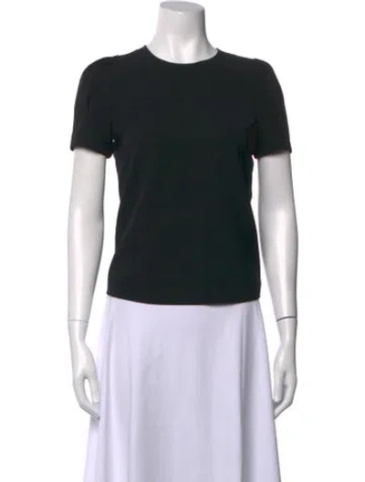 Pre-owned A.l.c Crew Neck Short Sleeve Top In Black