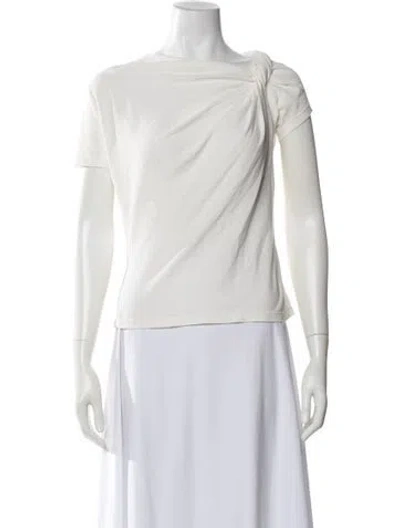 Pre-owned A.l.c Crew Neck Short Sleeve Top In Neutral