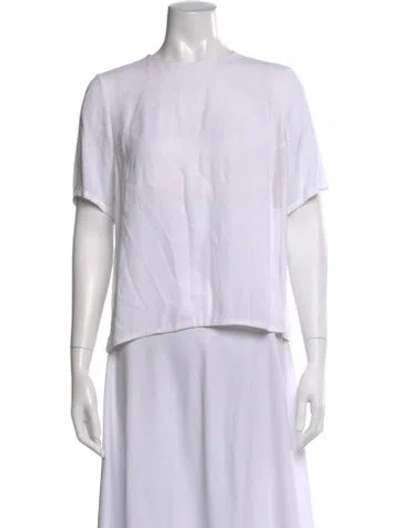 Pre-owned A.l.c Crew Neck Short Sleeve Top In Neutral