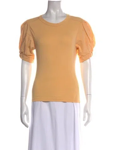 Pre-owned A.l.c Crew Neck Short Sleeve Top In Orange