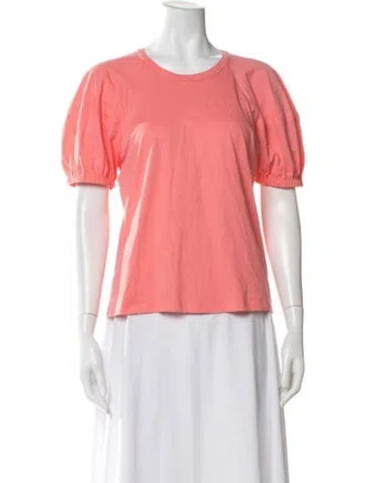 Pre-owned A.l.c Crew Neck Short Sleeve Top In Pink