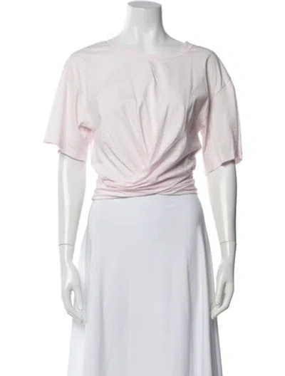 Pre-owned A.l.c Crew Neck Short Sleeve Top In White
