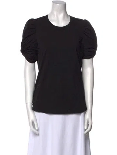 Pre-owned A.l.c Crew Neck Short Sleeve T-shirt In Black