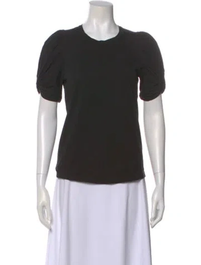 Pre-owned A.l.c Crew Neck Short Sleeve T-shirt In Black