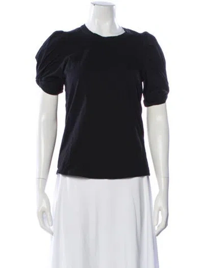 Pre-owned A.l.c Crew Neck Short Sleeve T-shirt In Black