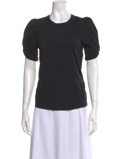 Pre-owned A.l.c Crew Neck Short Sleeve T-shirt In Black