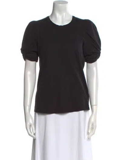 Pre-owned A.l.c Crew Neck Short Sleeve T-shirt In Black