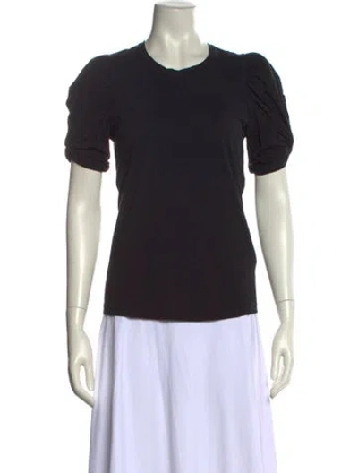 Pre-owned A.l.c Crew Neck Short Sleeve T-shirt In Black