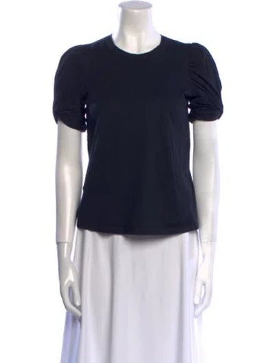 Pre-owned A.l.c Crew Neck Short Sleeve T-shirt In Black