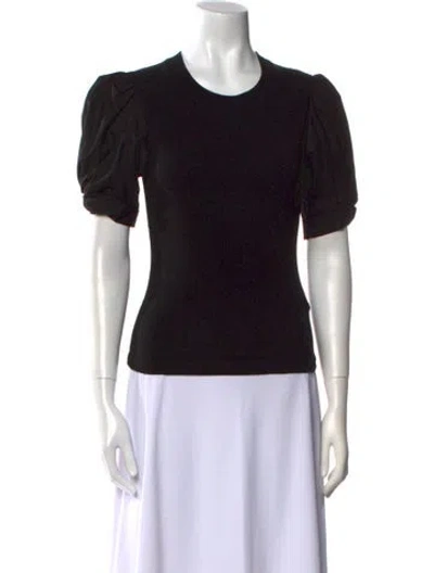 Pre-owned A.l.c Crew Neck Short Sleeve T-shirt In Black