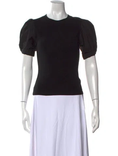 Pre-owned A.l.c Crew Neck Short Sleeve T-shirt In Black