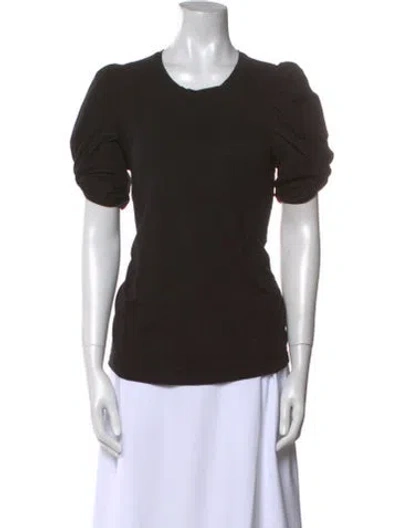 Pre-owned A.l.c Crew Neck Short Sleeve T-shirt In Black