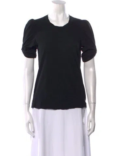 Pre-owned A.l.c Crew Neck Short Sleeve T-shirt In Black