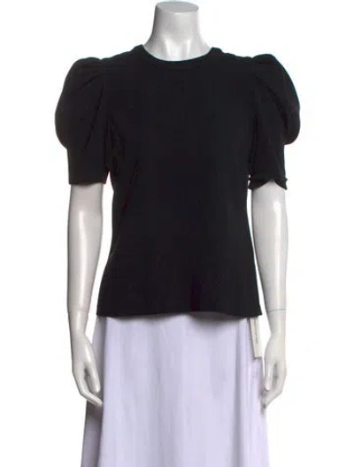 Pre-owned A.l.c Crew Neck Short Sleeve T-shirt In Black