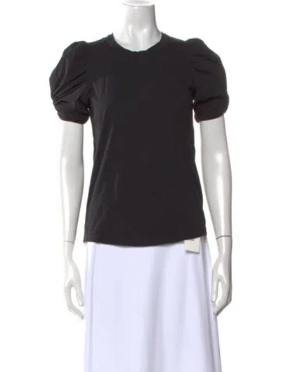 Pre-owned A.l.c Crew Neck Short Sleeve T-shirt In Black